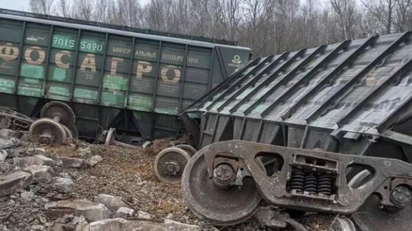 Сход вагонов на перегоне Рыбное — Блок-пост 204-й километр