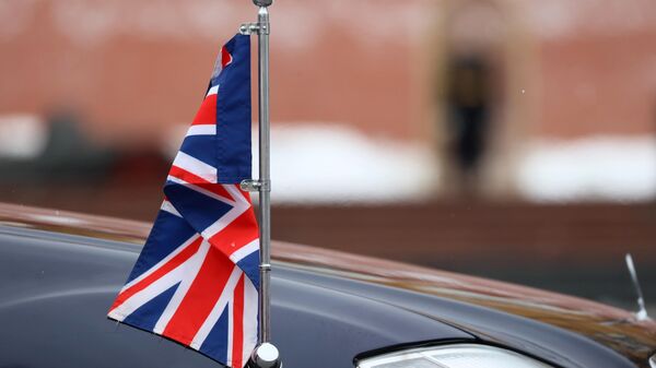 Флаг на машине главы МИД Британии