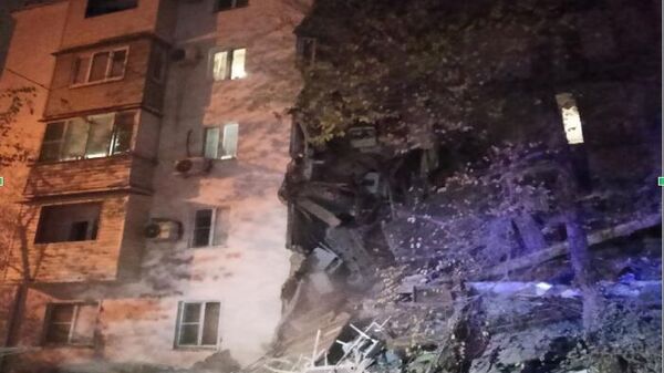 Обрушение многоквартирного дома в Астрахани