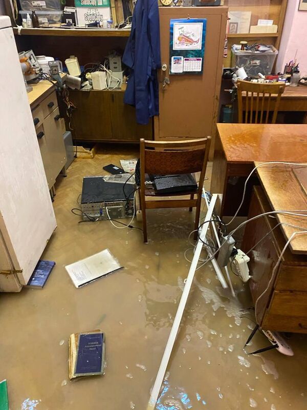 Затопленные кабинеты института биологии южных морей в Севастополе