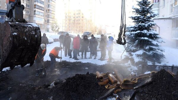 Последствия удара ВСУ по городу Железногорск в Курской области