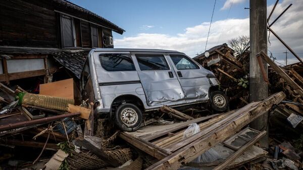 Последствия сильного землетрясения в Японии