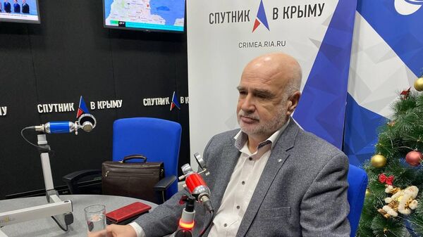 Александр Рудяков в студии радио Спутник в Крыму 