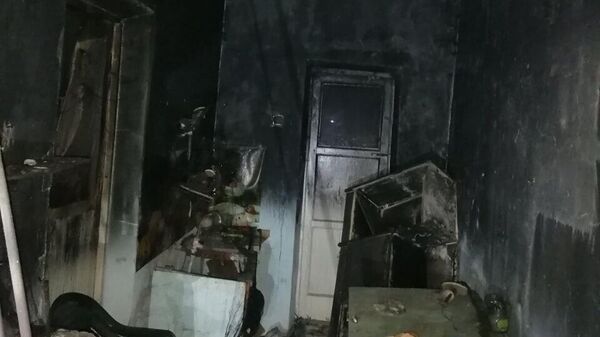 Пожар в частном доме в Крыму