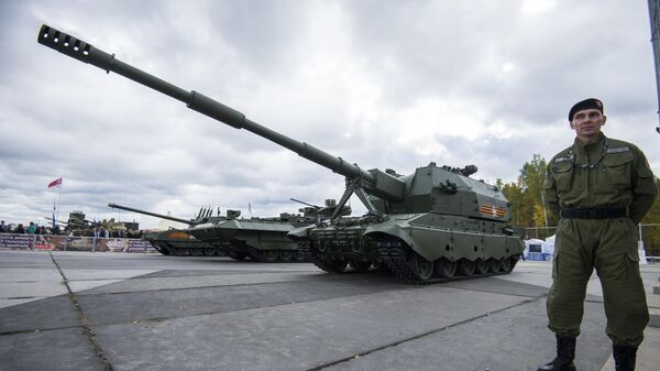 Самоходное артиллерийское орудие 2С35 на базе Т-90 Коалиция-СВ