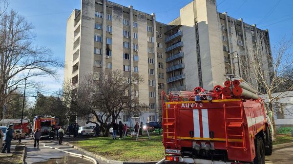 Пожар произошел в общежитии Симферополя