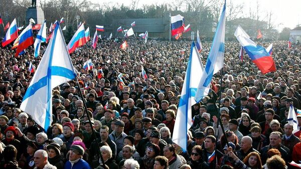 Митинг в Севастополе 23 февраля 2014 года
