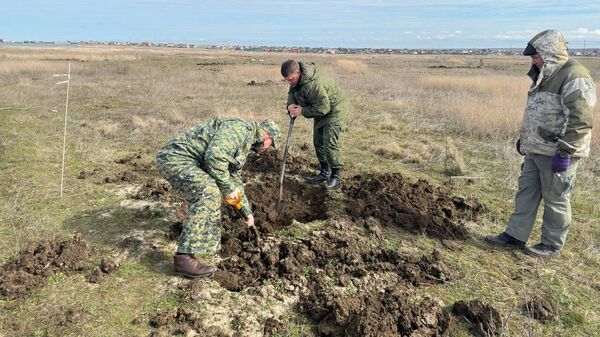 Под Феодосией поисковики нашли останки советских солдат