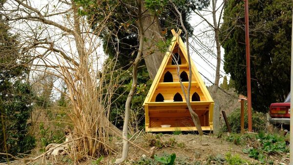 В Алупке установили дом для бездомных кошек