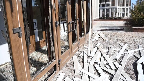 Дрон ВСУ врезался в здание администрации Белгорода