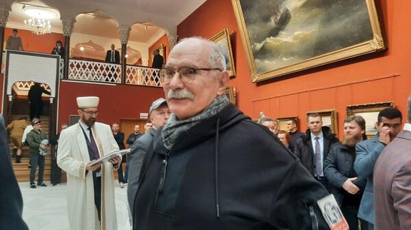 Никита Михалков на открытии галереи имени Айвазовского в Феодосии