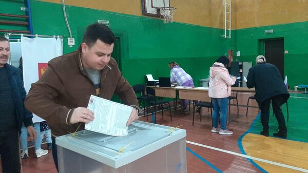 Голосование на выборах президента России в Феодосии