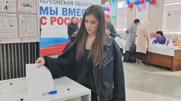 Екатерина Тернавская, 18-летняя жительница Геническа, в первый раз участвует в выборах