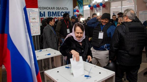 Выборы президента России в Херсонской области (Геническ)