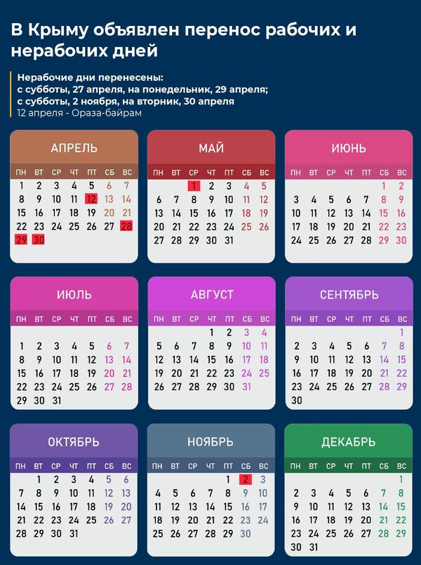 В апреле россиян ожидает шестидневная рабочая неделя и затем долгая маевка