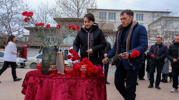 В Судаке организован стихийный мемориал в память о жертвах теракта в Крокус Сити Холле