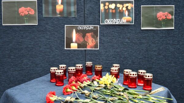 Мемориал в память о погибших в теракте в Крокус Сити Холле в Красногвардейском