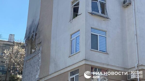 Повреждения зданий после массированной атаки ВСУ на Севастополь