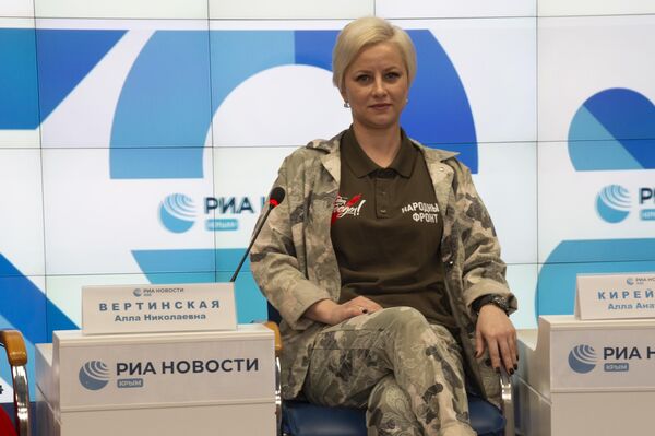 Руководитель Народного фронта в Крыму Алла Вертинская
