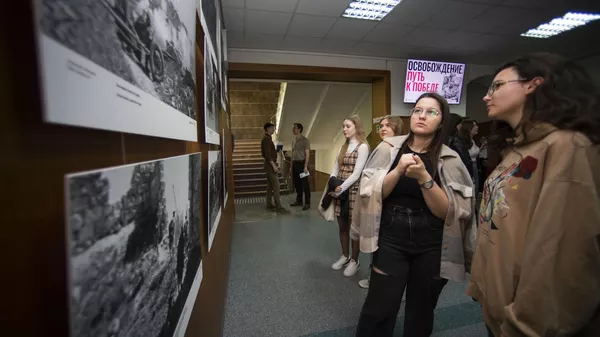 Выставка МИА Россия сегодня к 80-летию освобождения Крыма в Крымском федеральном университете.