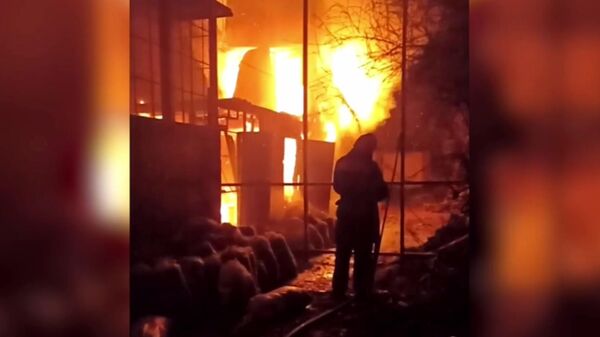 Пожар в контактном зоопарке Евпатории