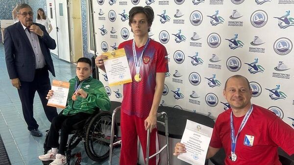 Севастопольцы завоевали семь медалей на Чемпионате России по плаванию среди спортсменов с поражением опорно-двигательного аппарата