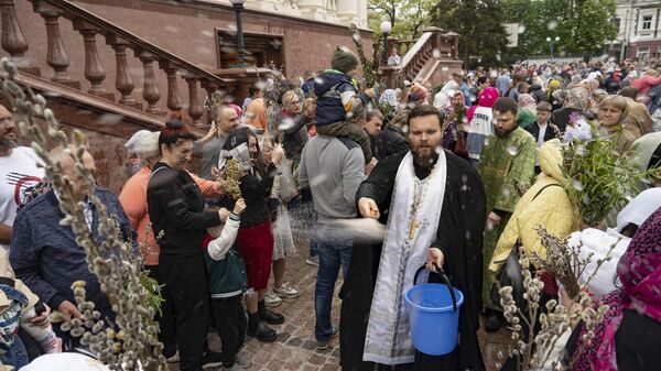 Вербное воскресенье, Симферополь, Александро-Невский кафедральный собор