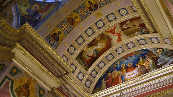 Роспись купола Александро-Невского собора