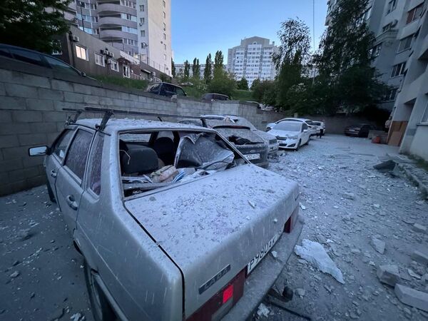 Последствия удара ВСУ по Белгороду 9 мая Последствия удара ВСУ по Белгороду 9 мая