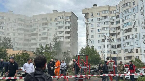 Обрушение подъезда в многоэтажке Белгорода