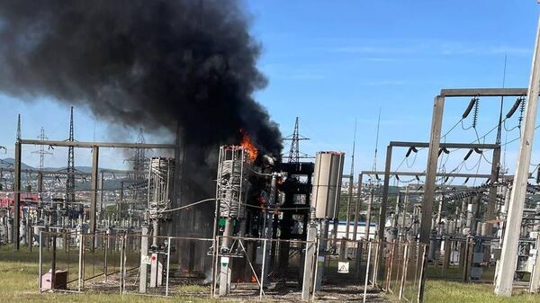 Возгорание на подстанции Кирилловская