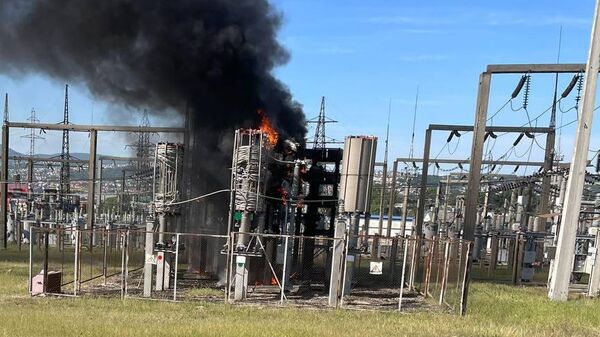 Возгорание на подстанции Кирилловская