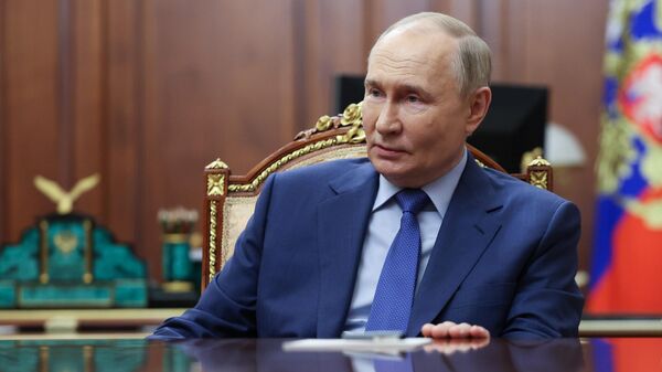 Президент Владимир Путин провел встречу со спикером Госдумы РФ В. Володиным