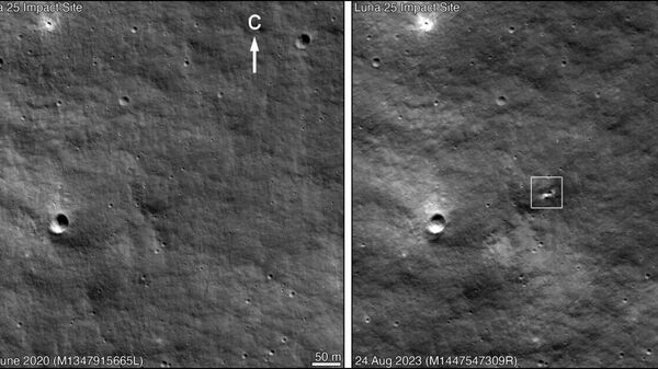 Найден кратер от падения станции Луна-25