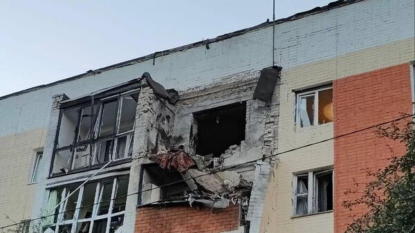 Последствия атаки города Строитель в Белгородской области