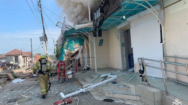 В Апшеронске в результате взрыва газа разрушено здание