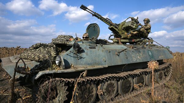 Боевое дежурство ЗРК Бук-М2 ЦВО в ДНР