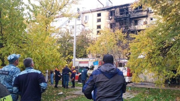 Пожар в Севастополе