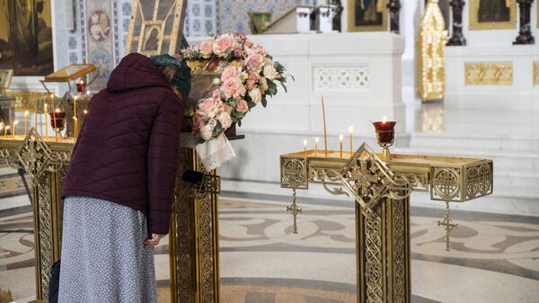 Во Владимирском соборе Херсонеса перед чудотворной иконой Умягчение злых сердец — Донецкая прошел молебен