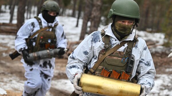 Боевая работа расчета гаубицы Д-30 группировки Запад на Краснолиманском направлении