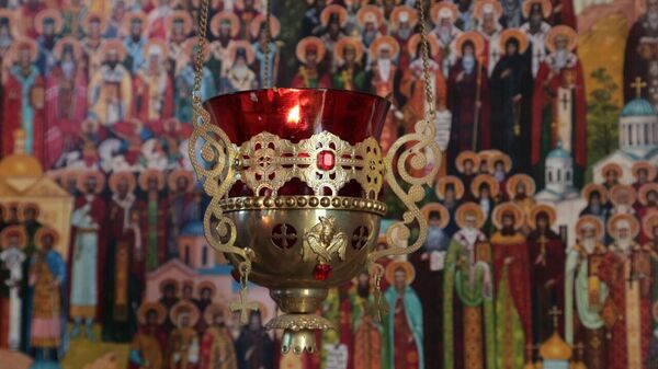 В храм у мемориала Концлагерь Красный в Крыму передана частица мощей Георгия Победоносца