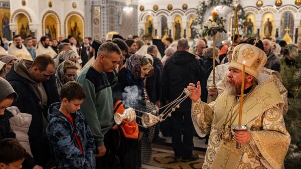 Всенощное бдение в Свято-Владимирском соборе Херсонеса