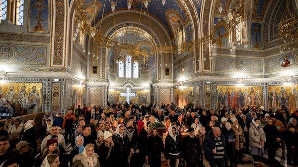 Всенощное бдение в Свято-Владимирском соборе Херсонеса