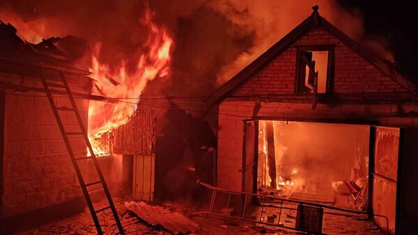 Последствия атаки дрона ВСУ на Пологи в Запорожской области Последствия атаки дрона ВСУ на Пологи в Запорожской области