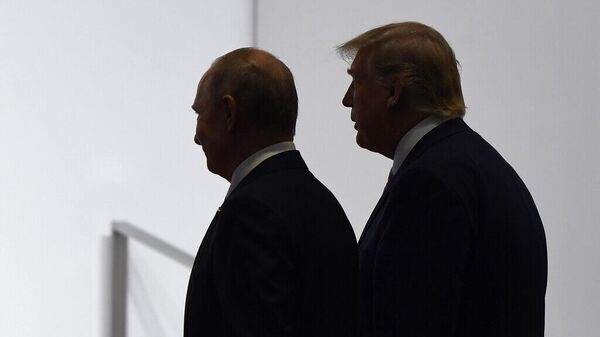 Президент России Владимир Путин и президент Дональд Трамп