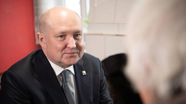 Губернатор Севастополя Михаил Развожаев отчитывается президенту РФ Владимиру Путину