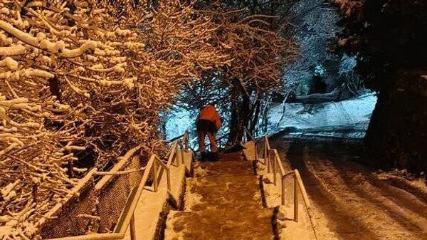 Снег в Ялте
