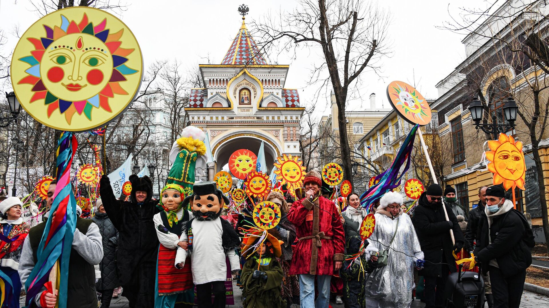 Празднование Масленицы в регионах России - РИА Новости, 1920, 24.02.2025
