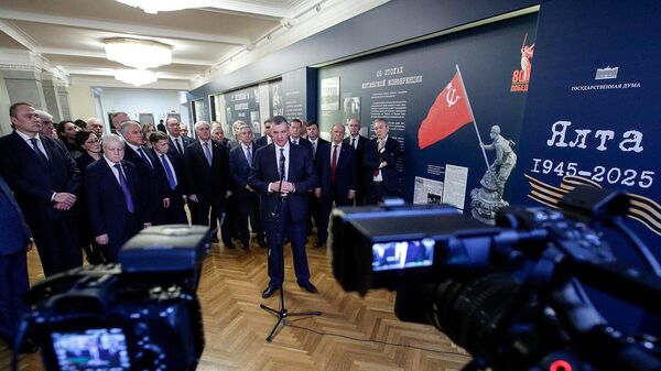 В Госдуме открыли выставку, посвященную 80-летию Ялтинской конференции 1945 года