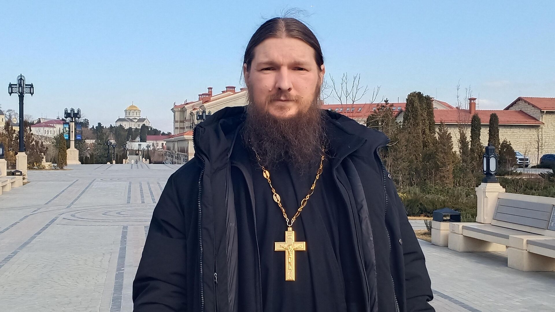 Насельник Свято-Владимирского Херсонесского монастыря, иеромонах Анастасий (Байков) - РИА Новости, 1920, 03.03.2025